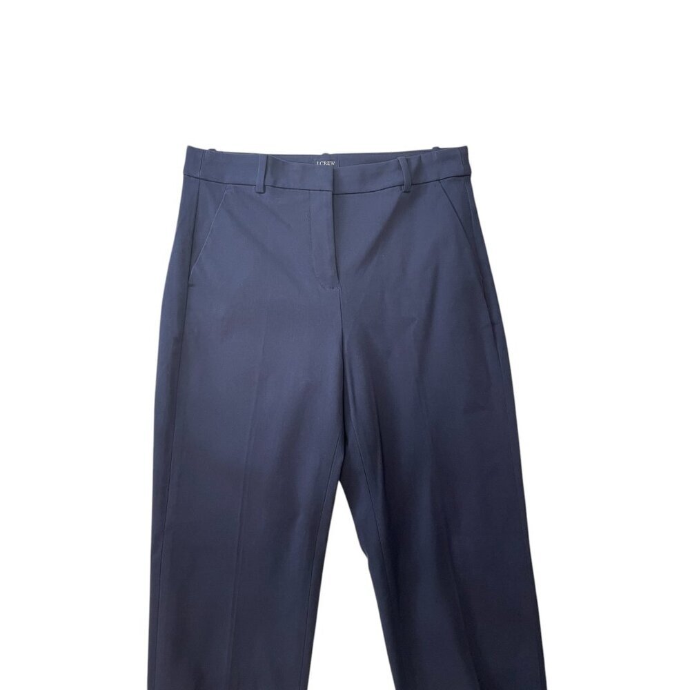 J.Crew Womens Navy Kallie Pant Size Medium Classic Fit Stretch Trousers - Picture 4 of 12